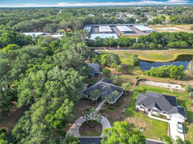 502 Canopy Ln, Lady Lake, FL 32159 - aerial view of property and surrounding area featuring a large body of water and a forest