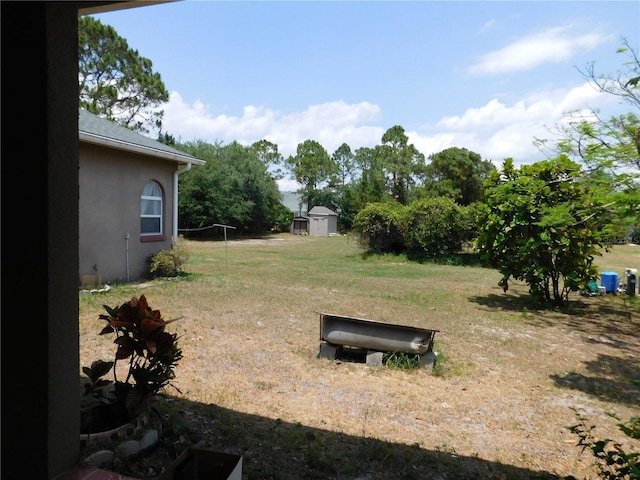 7045 Branch Ct, Saint Cloud, FL 34771 - view of green lawn with a shed and an outdoor structure