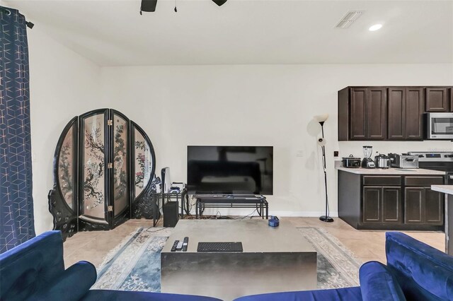 1401 Yellow Finch Dr, Davenport, FL 33837 - living room featuring ceiling fan