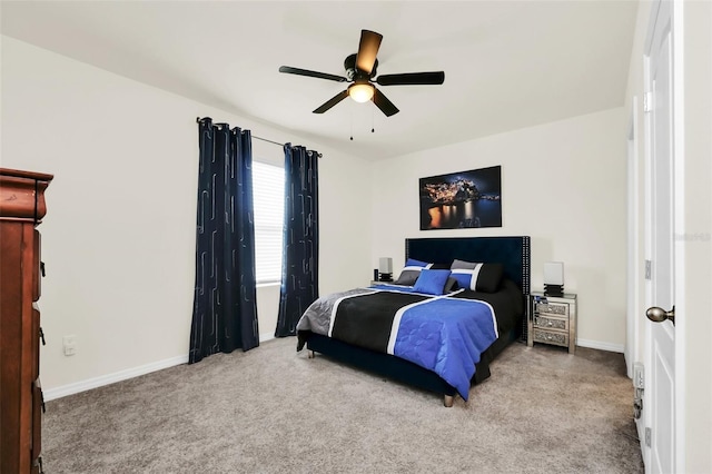 1401 Yellow Finch Dr, Davenport, FL 33837 - bedroom featuring carpet flooring, baseboards, and a ceiling fan