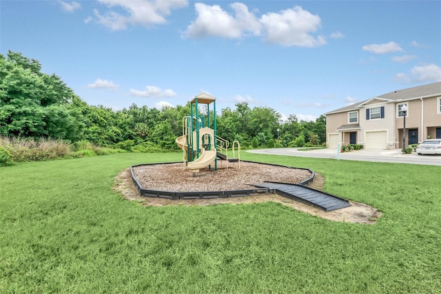 1401 Yellow Finch Dr, Davenport, FL 33837 - community play area featuring a lawn