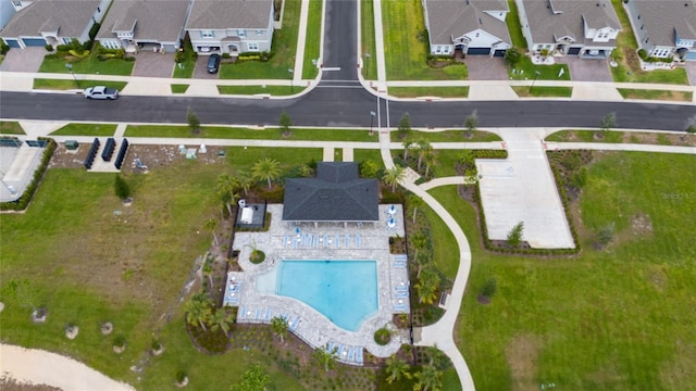2591 Seagirt Way, Clermont, FL 34711 - aerial view of residential area with a pool