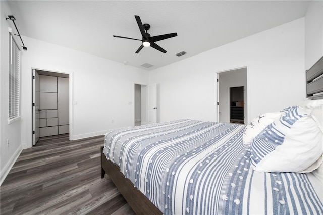 2591 Seagirt Way, Clermont, FL 34711 - bedroom featuring wood finished floors and ceiling fan