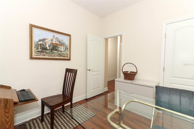 4201 Old Trafford Way, Orlando, FL 32810 - office area with wood finished floors and baseboards