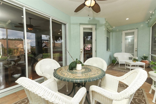 4201 Old Trafford Way, Orlando, FL 32810 - sunroom with ceiling fan