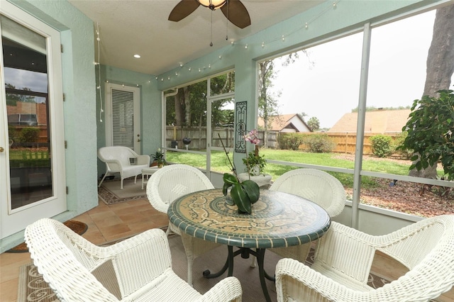 4201 Old Trafford Way, Orlando, FL 32810 - sunroom / solarium with a ceiling fan