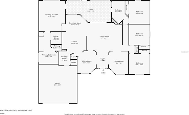 4201 Old Trafford Way, Orlando, FL 32810 - room layout