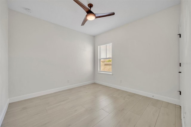 13913 Hahn Ln, Orlando, FL 32827 - unfurnished room featuring ceiling fan, light wood-type flooring, baseboards, and a smoke detector