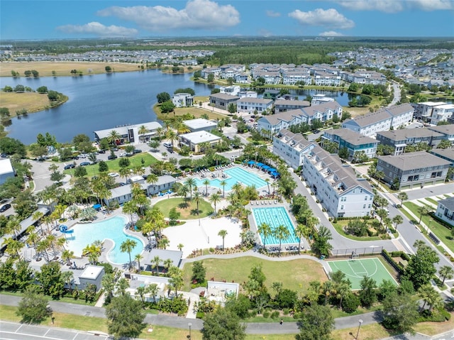 13913 Hahn Ln, Orlando, FL 32827 - aerial view of a pool area and a nearby body of water