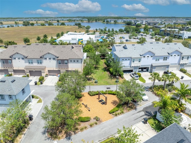 13913 Hahn Ln, Orlando, FL 32827 - aerial view of residential area with a nearby body of water