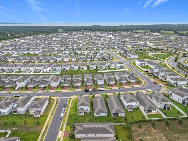 aerial perspective of suburban area