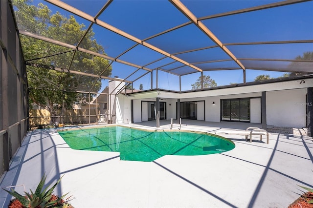 713 Coach Light Dr, Fern Park, FL 32730 - view of pool featuring a patio and glass enclosure