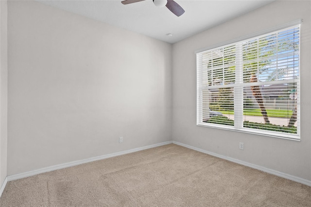 15651 Kinnow Mandarin Ln, Winter Garden, FL 34787 - carpeted empty room with plenty of natural light, a ceiling fan, and baseboards