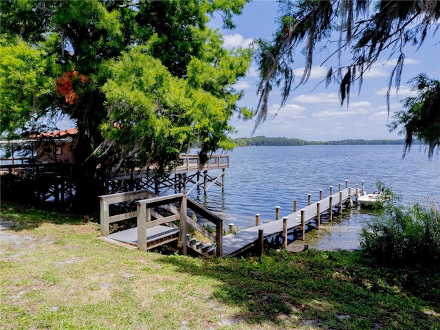 1163 Paseo Del Mar Unit B, Casselberry, FL 32707 - dock area featuring a water view