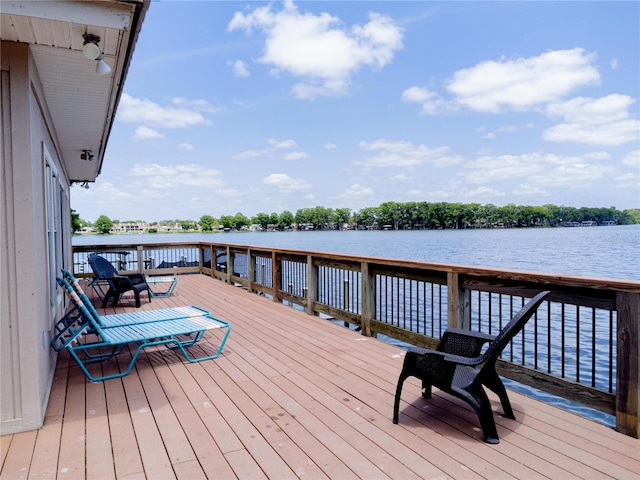 1163 Paseo Del Mar Unit B, Casselberry, FL 32707 - wooden terrace with a water view