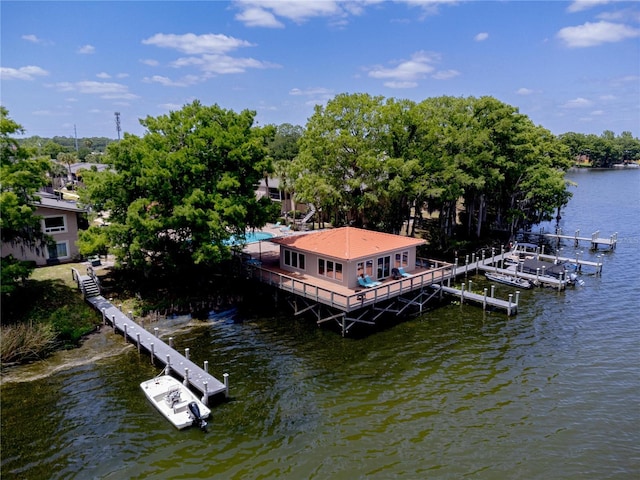 1163 Paseo Del Mar Unit B, Casselberry, FL 32707 - dock area with a water view