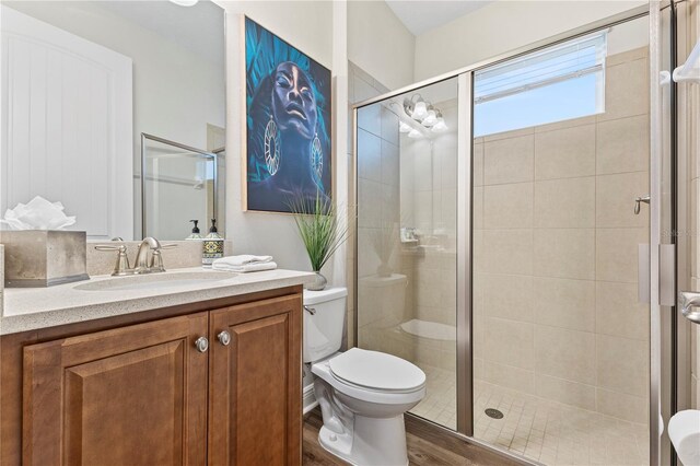 257 Auburn Ave, Kissimmee, FL 34747 - full bathroom featuring a shower stall, toilet, and vanity