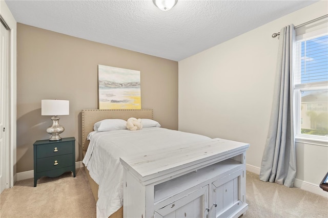257 Auburn Ave, Kissimmee, FL 34747 - bedroom featuring light colored carpet, multiple windows, baseboards, and a textured ceiling