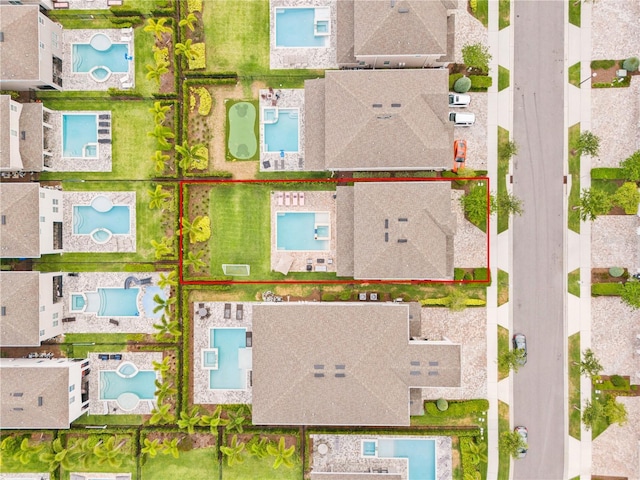 257 Auburn Ave, Kissimmee, FL 34747 - view of property location featuring a pool and property boundaries highlighted