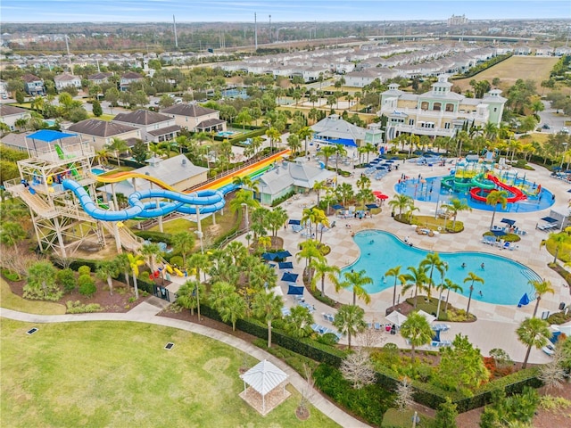 257 Auburn Ave, Kissimmee, FL 34747 - drone / aerial view of a pool