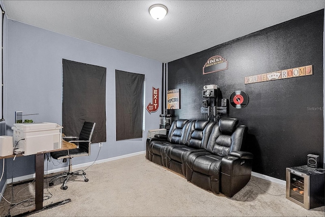3519 Fernanda Dr, Deltona, FL 32738 - carpeted cinema with a textured ceiling and baseboards