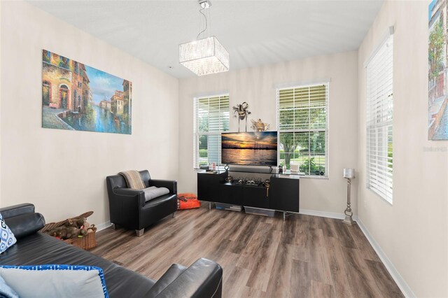488 Kistler Cir, Clermont, FL 34715 - living room featuring wood finished floors and baseboards
