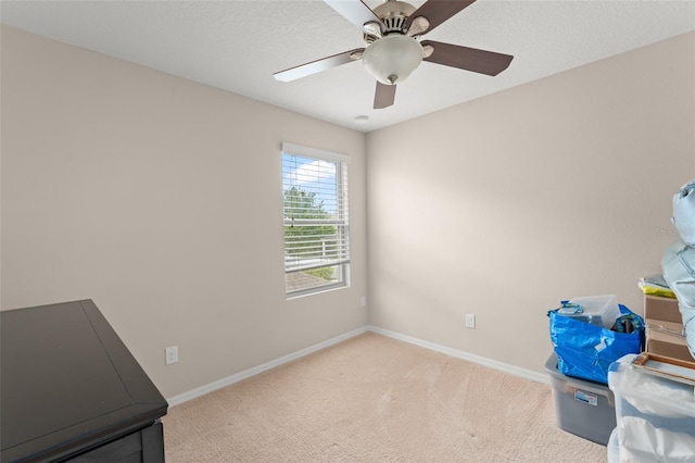 488 Kistler Cir, Clermont, FL 34715 - interior space featuring carpet, baseboards, and ceiling fan