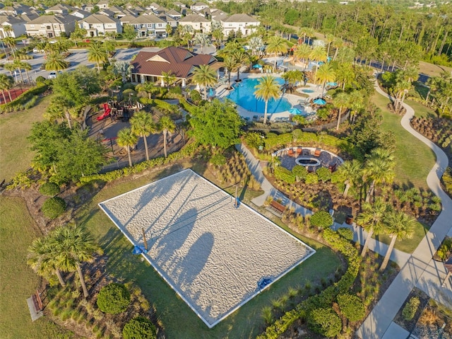 488 Kistler Cir, Clermont, FL 34715 - view of property location featuring a pool and nearby suburban area