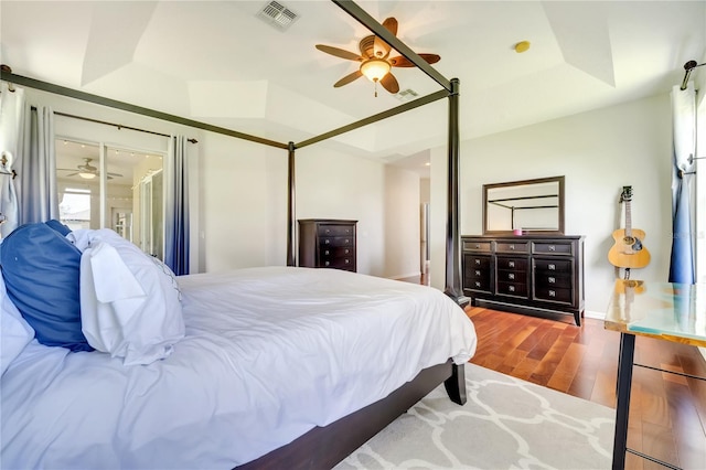 3380 Pawleys Loop N, Saint Cloud, FL 34769 - bedroom featuring wood finished floors, a ceiling fan, and baseboards