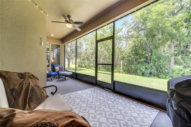3380 Pawleys Loop N, Saint Cloud, FL 34769 - sunroom with ceiling fan and healthy amount of natural light