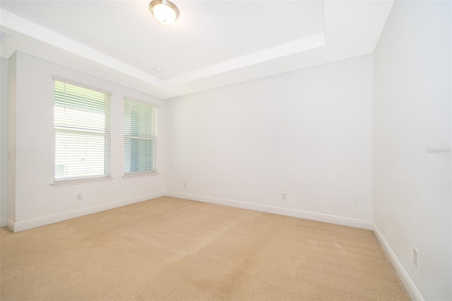 6132 Bimini Twist Loop, Orlando, FL 32819 - unfurnished room featuring light carpet, a tray ceiling, and baseboards