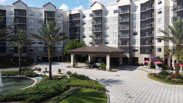 view of property's community with a gazebo