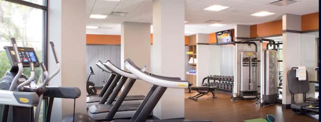 view of exercise room