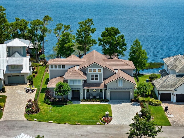 9916 Lone Tree Ln, Orlando, FL 32836 - view from above of property featuring a large body of water