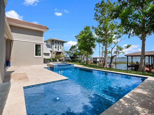 9916 Lone Tree Ln, Orlando, FL 32836 - view of swimming pool with a pool with connected hot tub and a patio