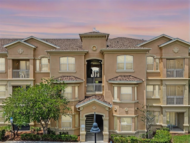 view of property with stucco siding