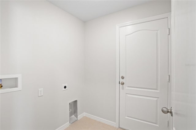 1119 Union Ave, Mascotte, FL 34753 - washroom with electric dryer hookup, baseboards, and hookup for a washing machine