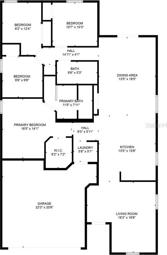 1119 Union Ave, Mascotte, FL 34753 - floor plan / room layout