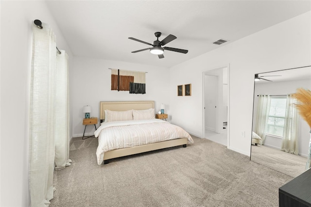 6834 Wilson Hammock Ave, Groveland, FL 34736 - bedroom featuring carpet flooring, baseboards, and ceiling fan