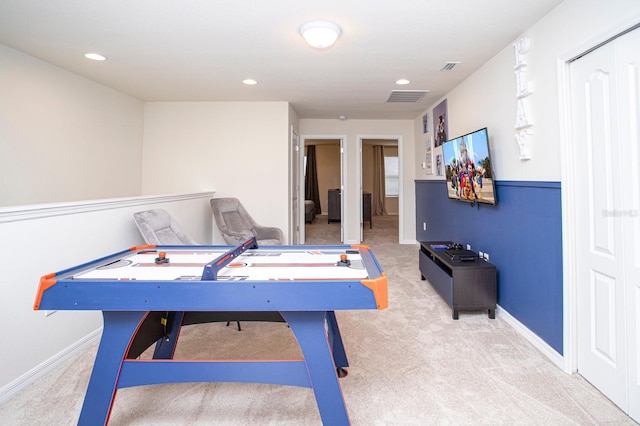 8944 Sydney Ave, Kissimmee, FL 34747 - rec room with carpet flooring, baseboards, and recessed lighting