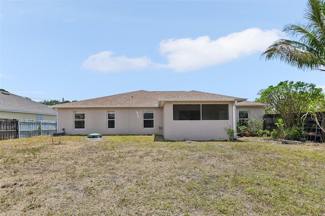 497 Lafayette St SW, Palm Bay, FL 32908 - rear view of house with stucco siding