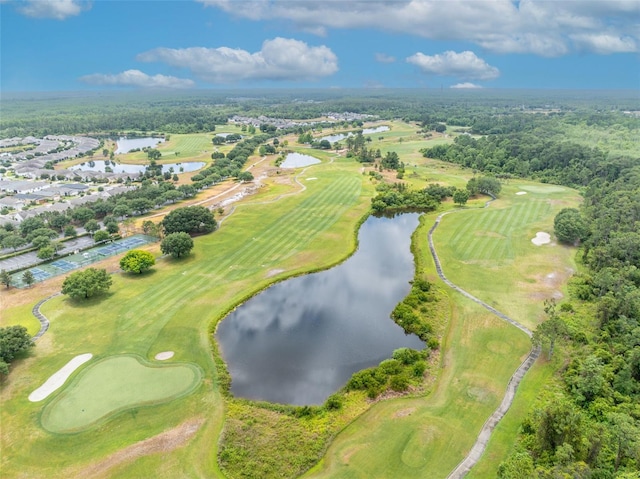 3149 Songbird Cir, Harmony, FL 34773 - bird's eye view of a large body of water and a local golf course