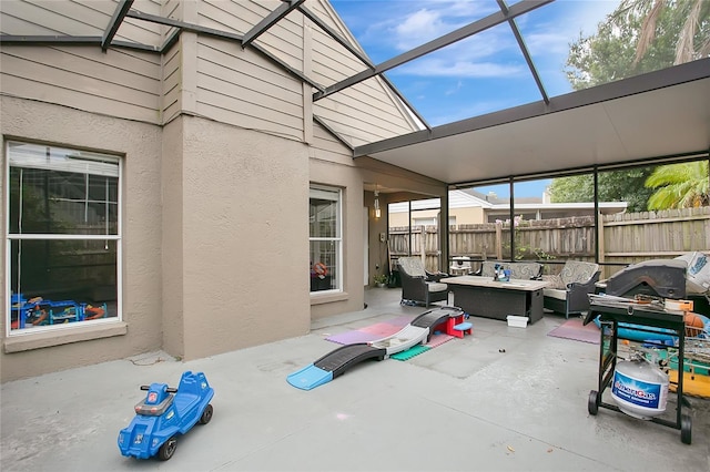view of sunroom / solarium