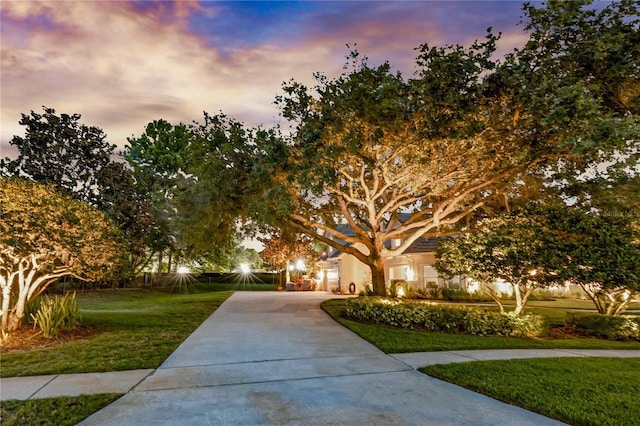 5025 Down Point Ln, Windermere, FL 34786 - surrounding community featuring a yard, driveway, and a garage