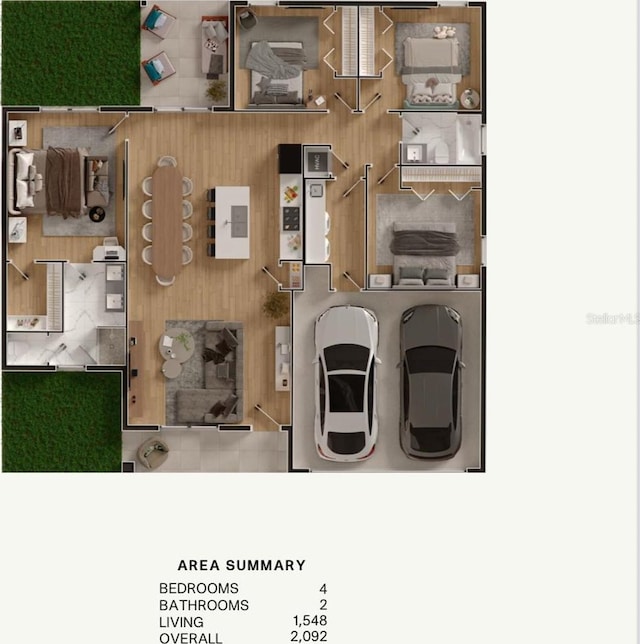 2071 W Doral Ct, Citrus Springs, FL 34434 - property floor plan