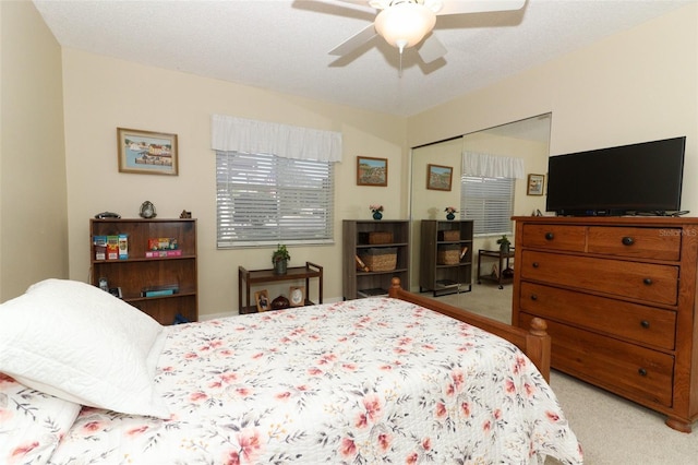474 Windmeadows St Unit 0, Altamonte Springs, FL 32701 - bedroom with light colored carpet, a closet, and ceiling fan