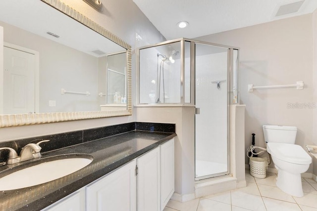 1837 Sweetwater W Cir, Apopka, FL 32712 - full bathroom with toilet, a stall shower, tile patterned floors, and vanity