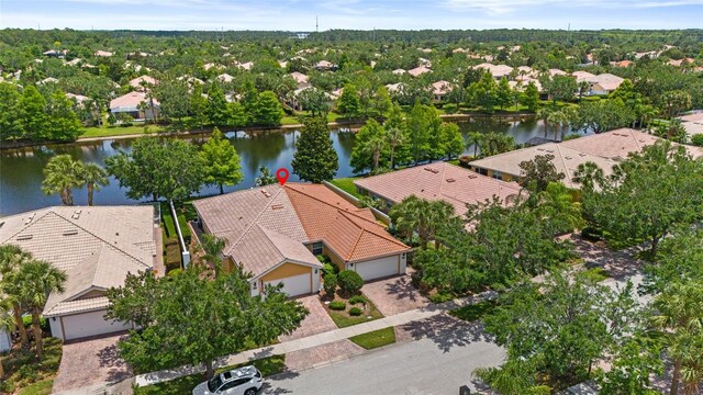 11863 Delfina Ln, Orlando, FL 32827 - aerial view of residential area with a large body of water