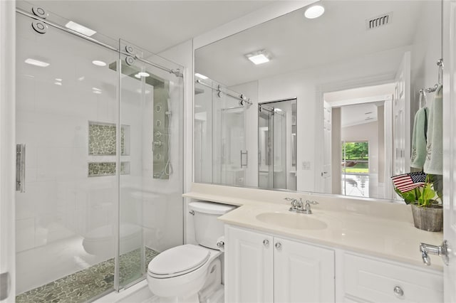11863 Delfina Ln, Orlando, FL 32827 - full bathroom with toilet, a stall shower, and vanity