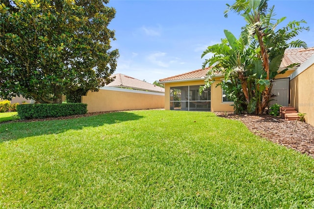 11863 Delfina Ln, Orlando, FL 32827 - view of yard featuring a sunroom